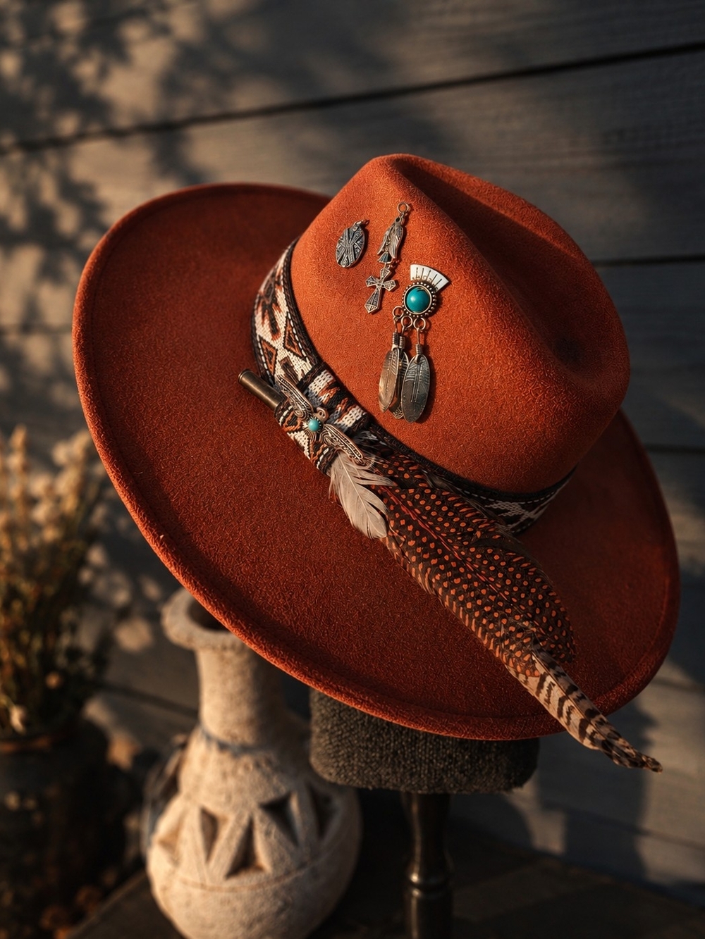 Upcycled Western Hat